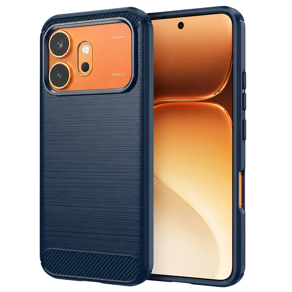 Custodia per Honor 600 Pro / 600, Techsuit, Carbonio, Blu - immagine 1