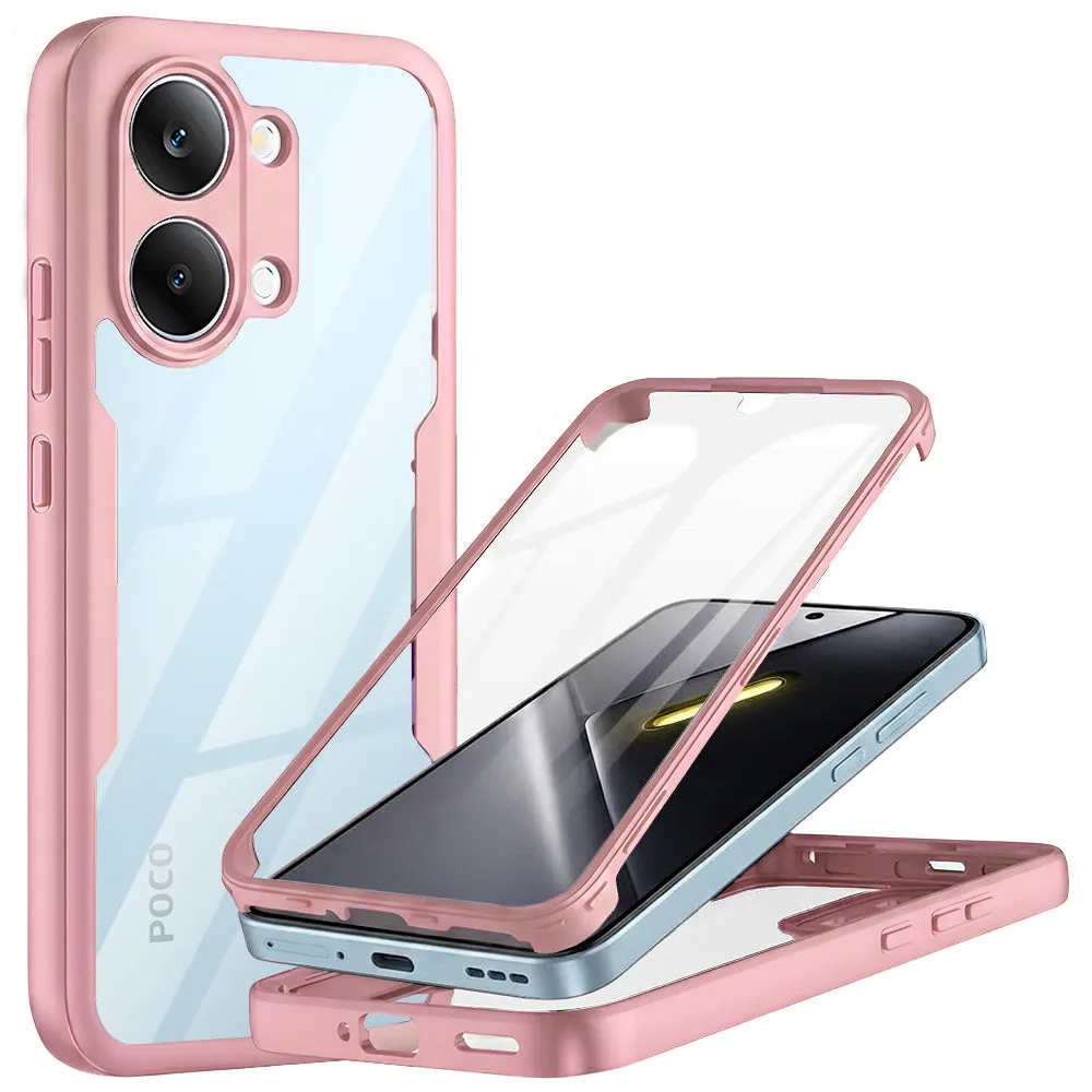 Custodia per Xiaomi Poco X8 Pro Max, Techsuit, ColorVerse 360, Rosa - immagine 1