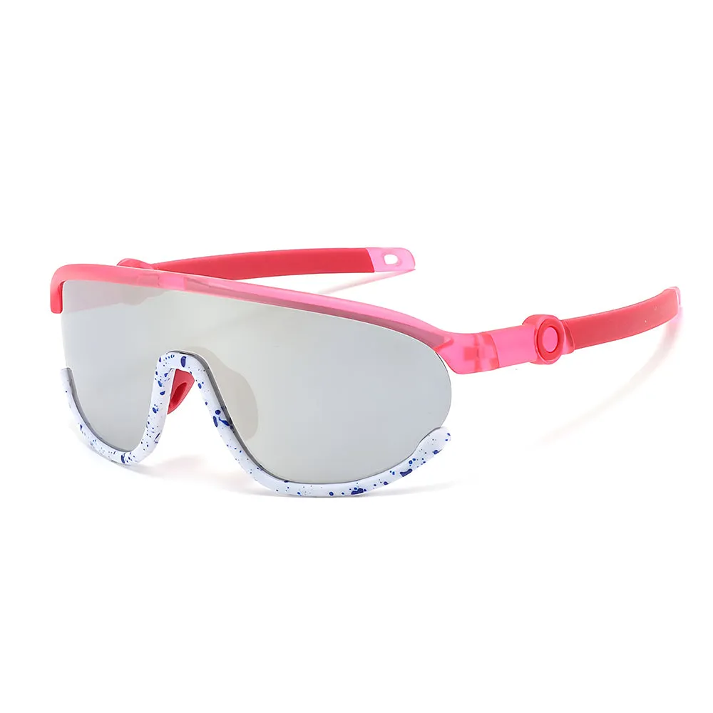 Occhiali da Sole per Bambini Techsuit 2025, Polarizzati, Protezione UV, Rosa - immagine 1