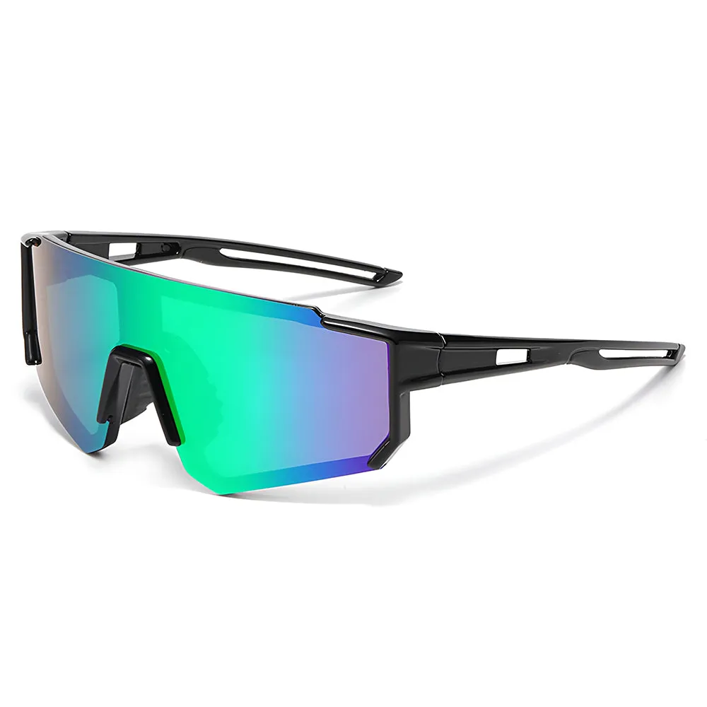 Occhiali da Sole Bambini Techsuit R601, Polarizzati, Protezione UV, Nero Verde - immagine 1
