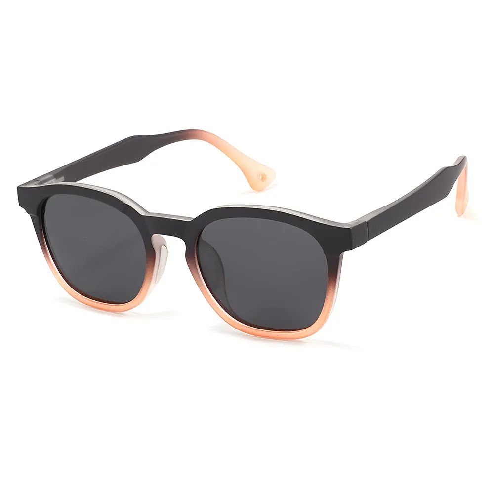 Occhiali da Sole Bambini Techsuit 691, Polarizzati, Protezione UV, Nero Arancione Gradient - immagine 1