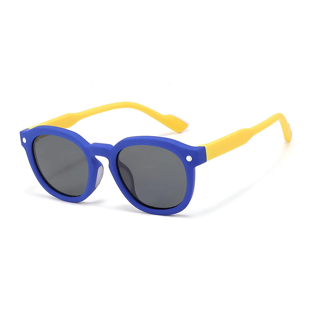 Occhiali da Sole per Bambini Techsuit 616, Polarizzati, Protezione UV, Blu Gialli - immagine 1