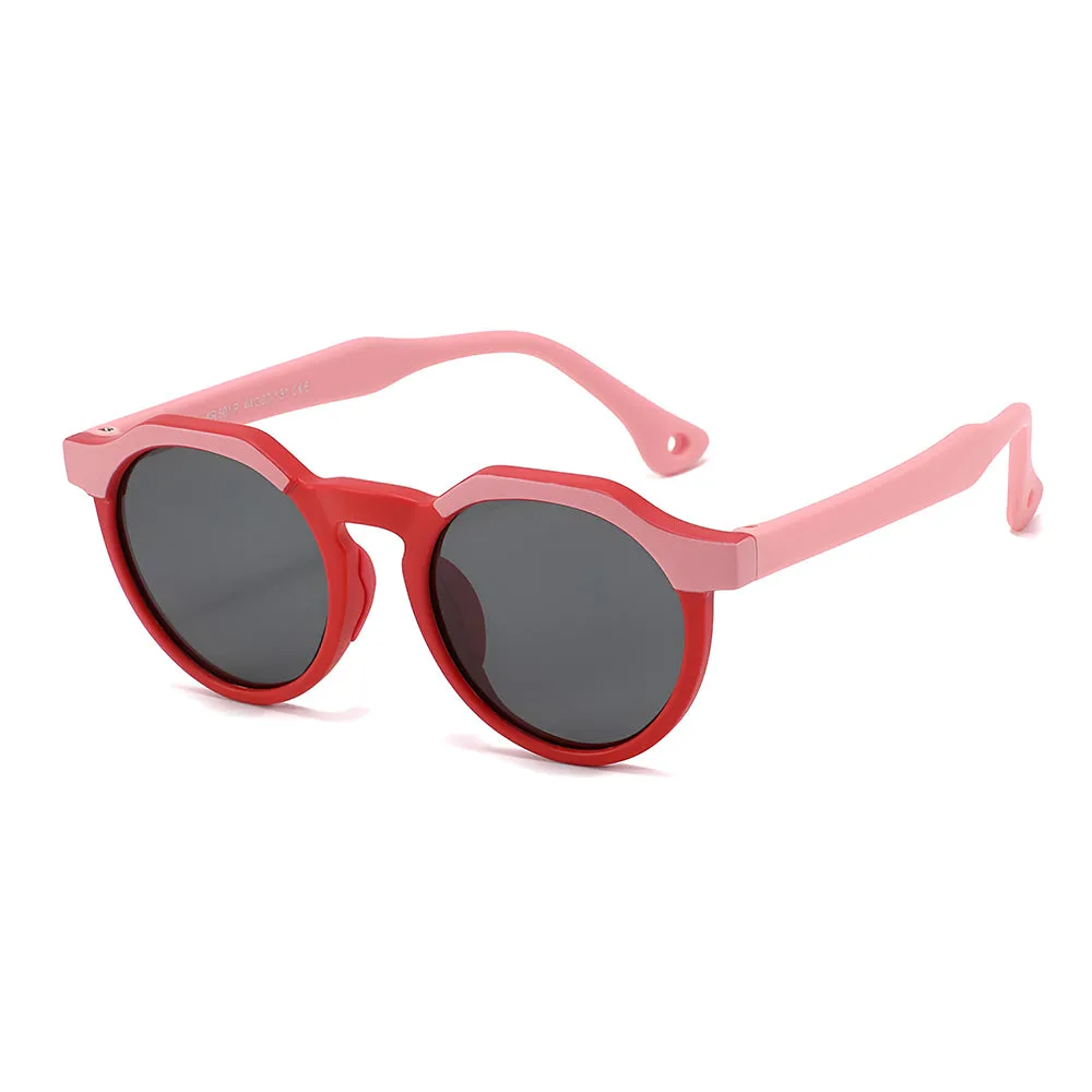 Occhiali da Sole per Bambini Techsuit 601, Polarizzati, Protezione UV, Rosa Rossi - immagine 1