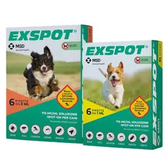 Exspot Spot-On antiparassitario per Cani 6 pipette da 2 ml (scadenza: 31/01/2027) - Antiparassitario per cani - immagine 1