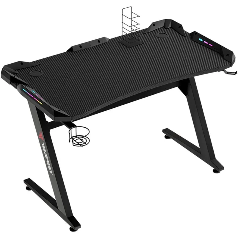 Tavolo da gioco Tempest Safezone 120x66 cm RGB Nero - immagine 1