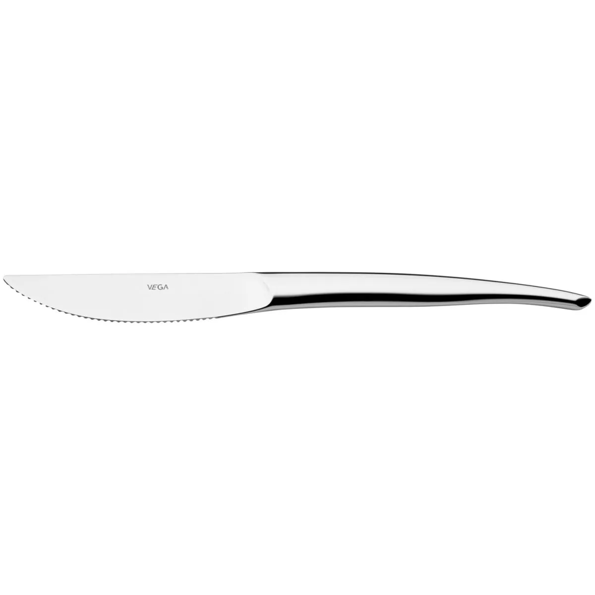 12x VEGA Coltello per pizza e bistecca Brasilia; 22.5 cm (L); argento, manico argento; 12 pz. / Pacco - immagine 1