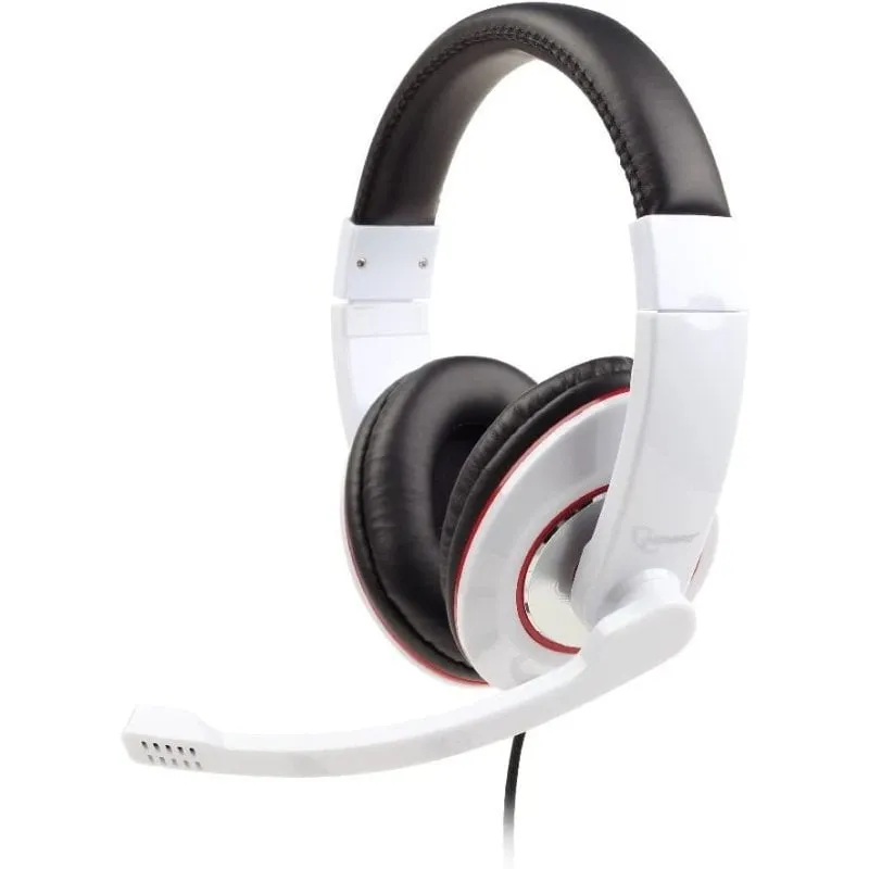 Cuffie stereo Gembird MHS-001-GW Bianco brillante - immagine 1