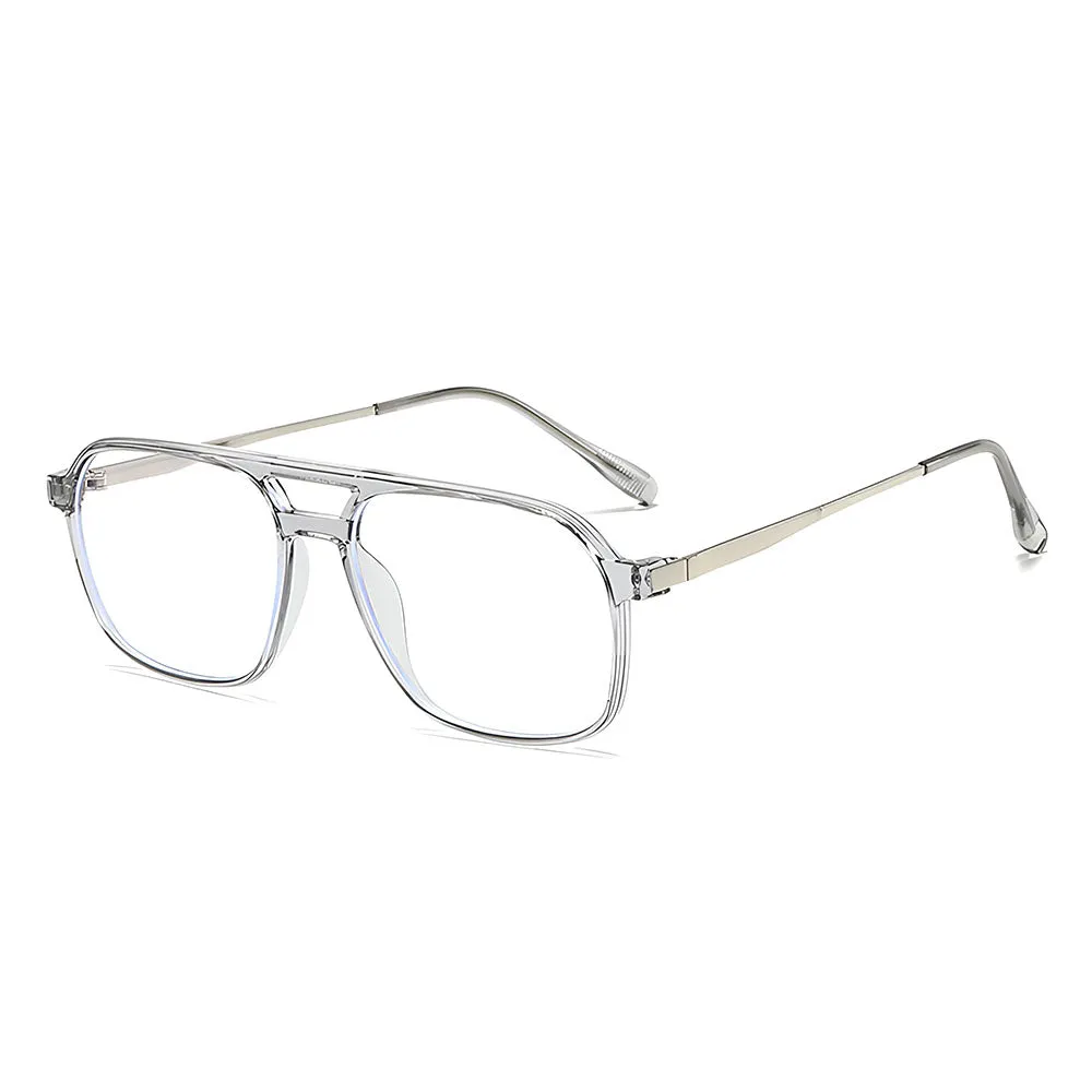 Occhiali da Computer Unisex Techsuit 83092, Anti-Luce Blu, Trasparenti Argento - immagine 1