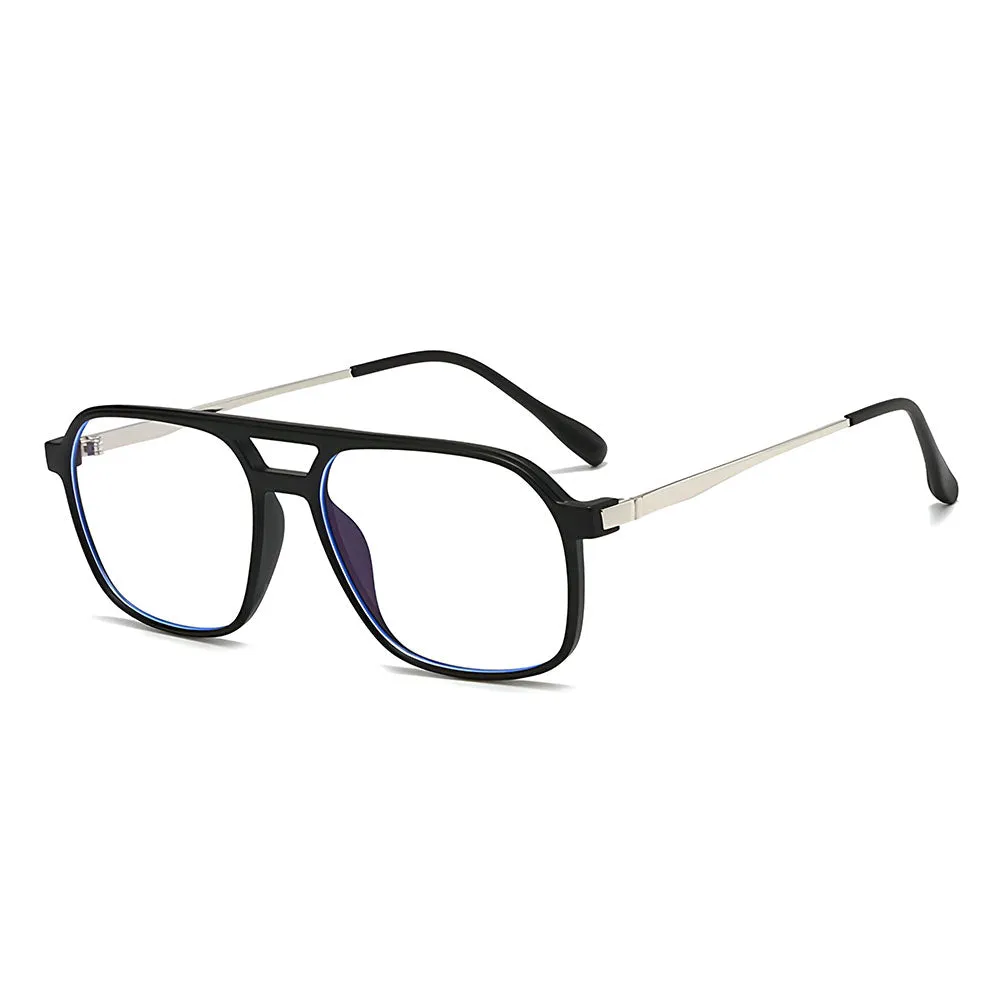 Occhiali da Computer Unisex Techsuit 83092, Anti Luce Blu, Neri Argento - immagine 1