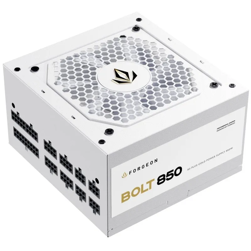 Alimentatore modulare completo Forgeon Bolt PSU 850W 80+ Gold bianco - immagine 1