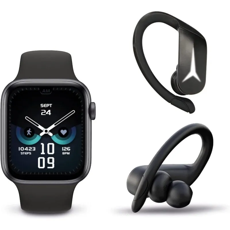 Ksix Active Pack Cuffie Wireless Sportbuds 2 + Smartwatch Urban 3 - immagine 1