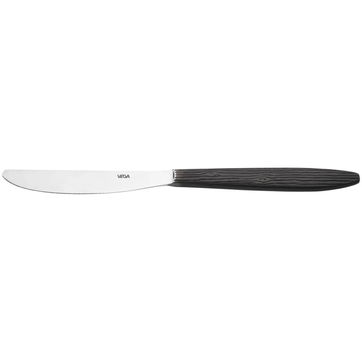 12x VEGA Coltello da tavola Kapstadt; 22.6 cm (L); argento, manico nero; 12 pz. / Pacco - immagine 1