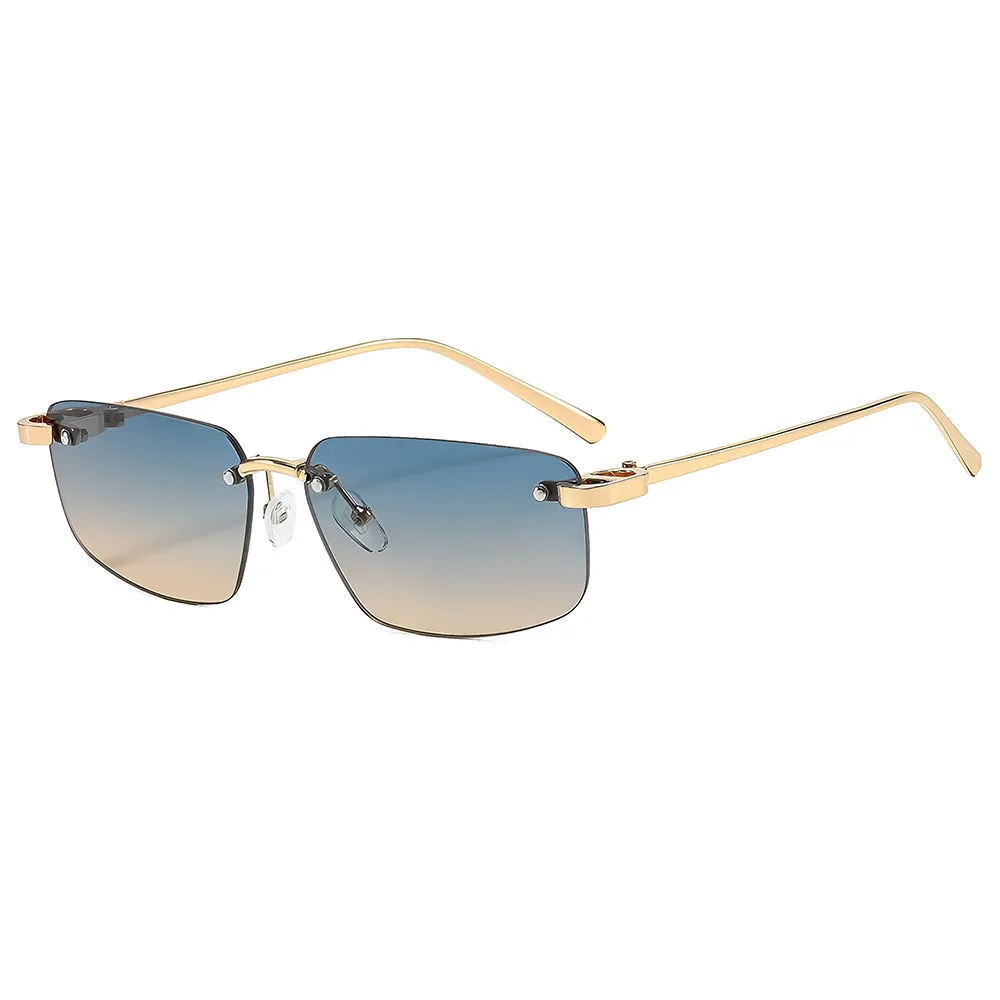 Occhiali da Sole Unisex Techsuit S098, Oro Blu Verde - immagine 1