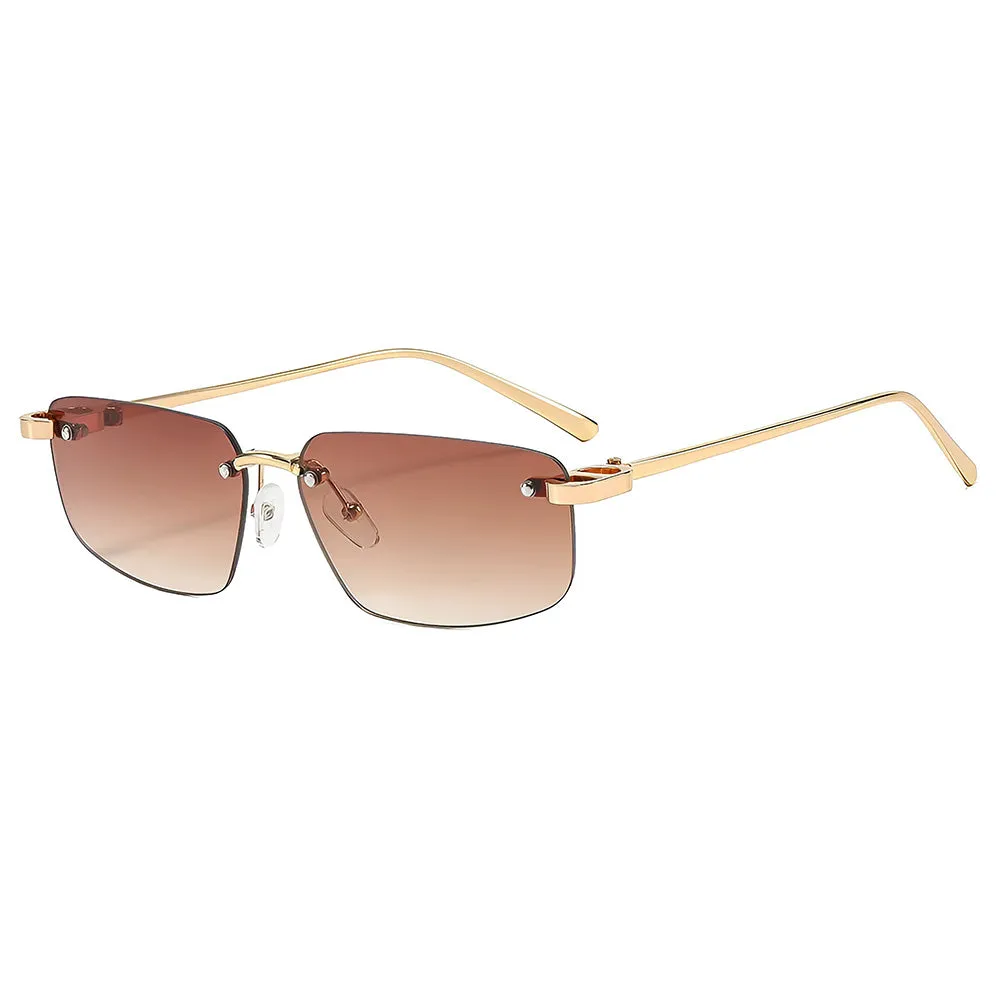 Occhiali da Sole Unisex Techsuit S098, Oro Marrone Chiaro - immagine 1