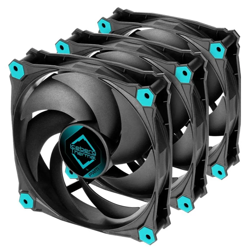 Iceberg Thermal IceGALE Silent PWM Confezione da 3 ventole da 120 mm - immagine 1