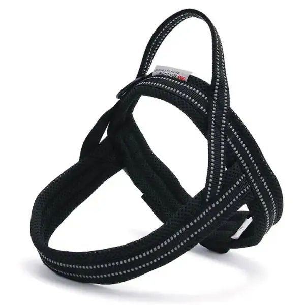 Pettorina in nylon intrecciato Easy PetUp Nero Taglia L 70-82 cm - immagine 1