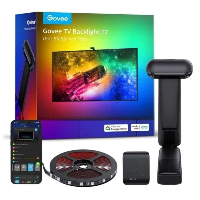 Tira LED intelligente Govee H605C Envisual TV Backlight T2 RGBIC Wi-Fi Bluetooth 3,6 m - immagine 1