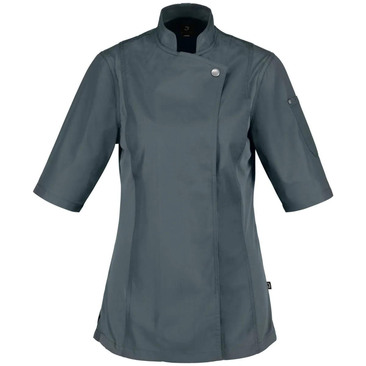 JOBELINE Giacca da cuoca Carter maniche corte; Taglia 58; grigio/blu - immagine 1