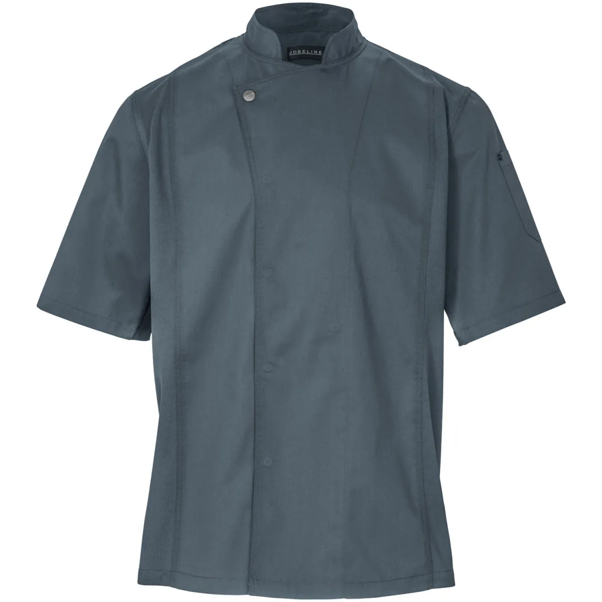 JOBELINE Giacca da cuoco Carter maniche corte; Taglia 60; grigio/blu - immagine 1