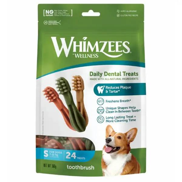 Whimzees Snack dentale Naturale Spazzolino Small 24 Stick - immagine 1