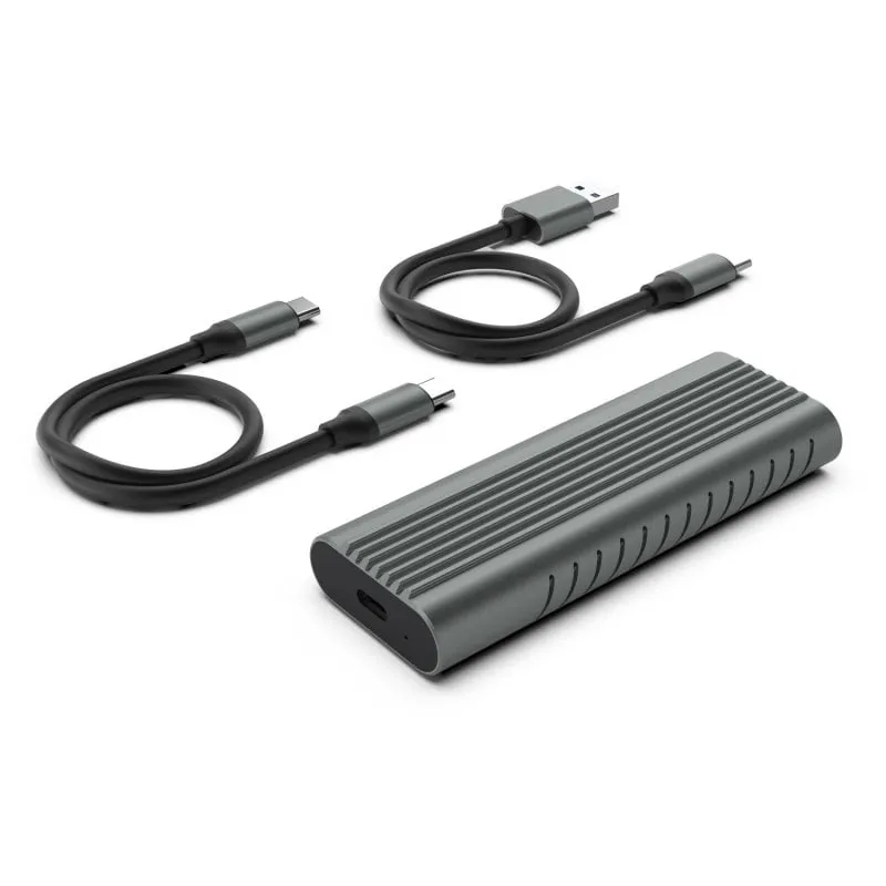 Ewent EW7025 contenitore di unità di archiviazione Box esterno SSD Grigio M.2 - immagine 1