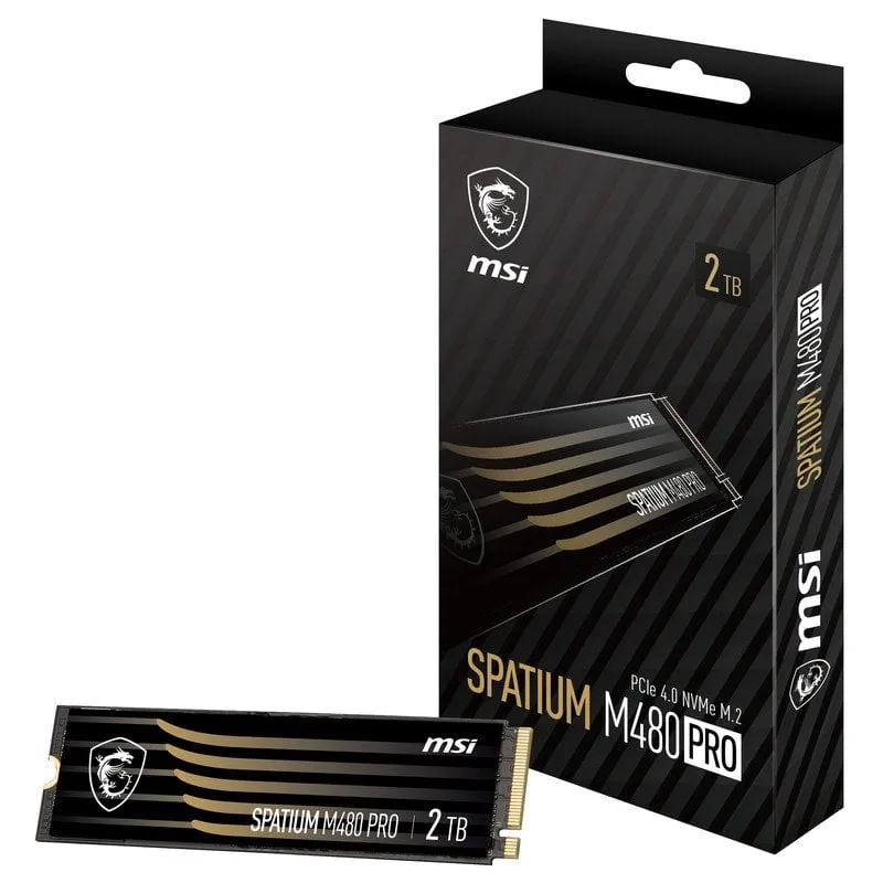 MSI SPATIUM M480 PRO 2TB SSD M.2 PCIe 4.0 NVMe - immagine 1