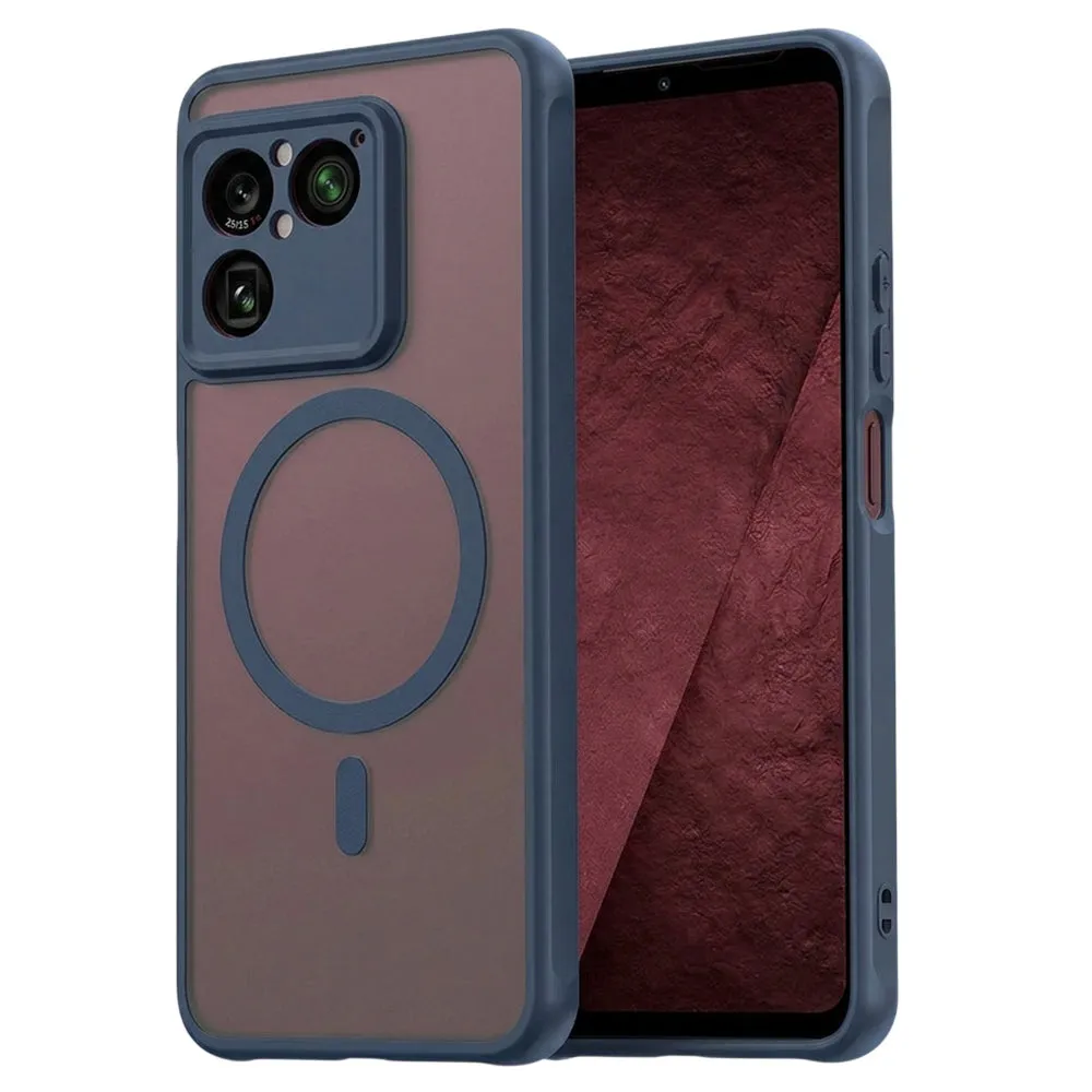 Custodia MagSafe per Sony Xperia 1 VIII, Techsuit, HaloFrost II, Blu Navy - immagine 1