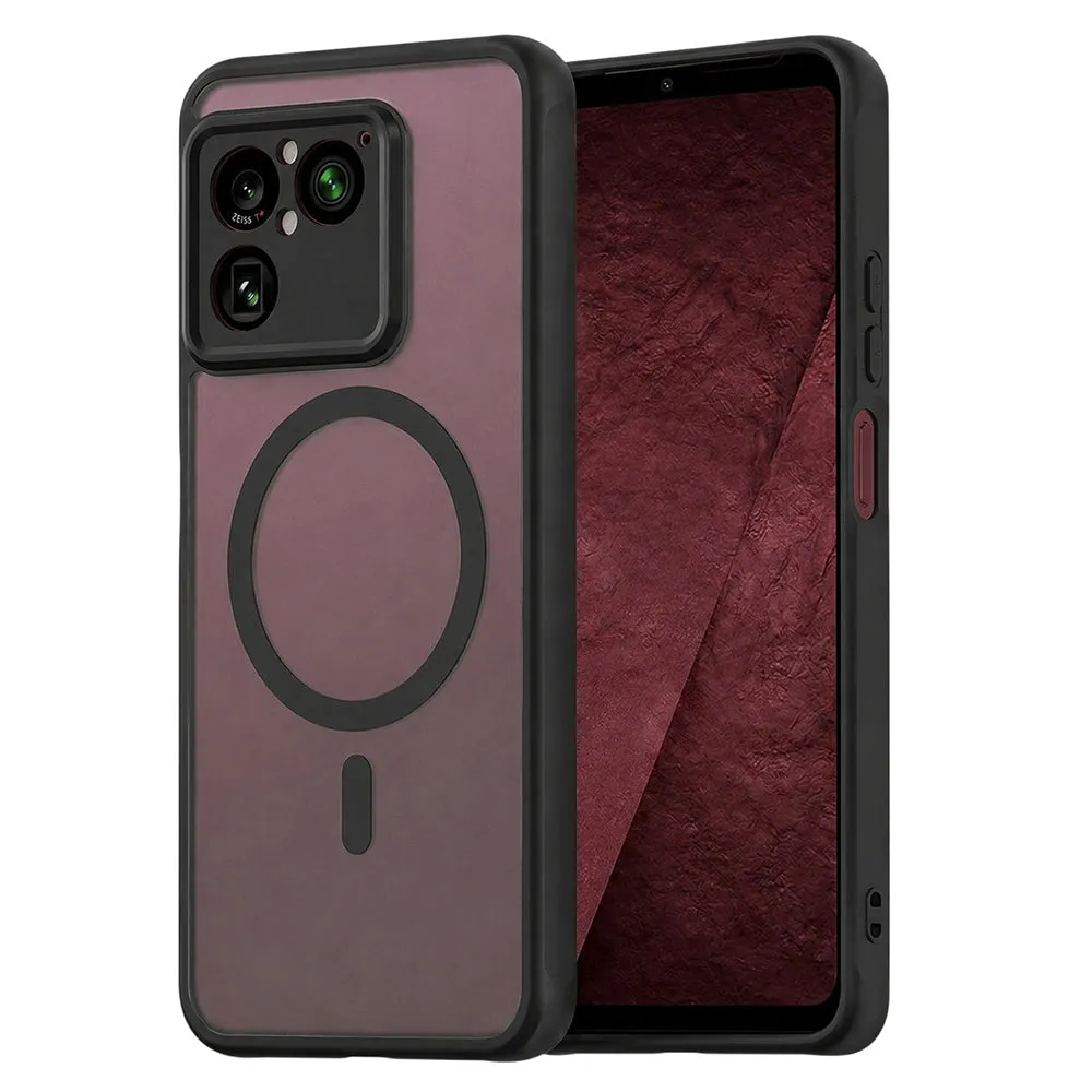 Custodia MagSafe per Sony Xperia 1 VIII, Techsuit, HaloFrost II, Nera - immagine 1
