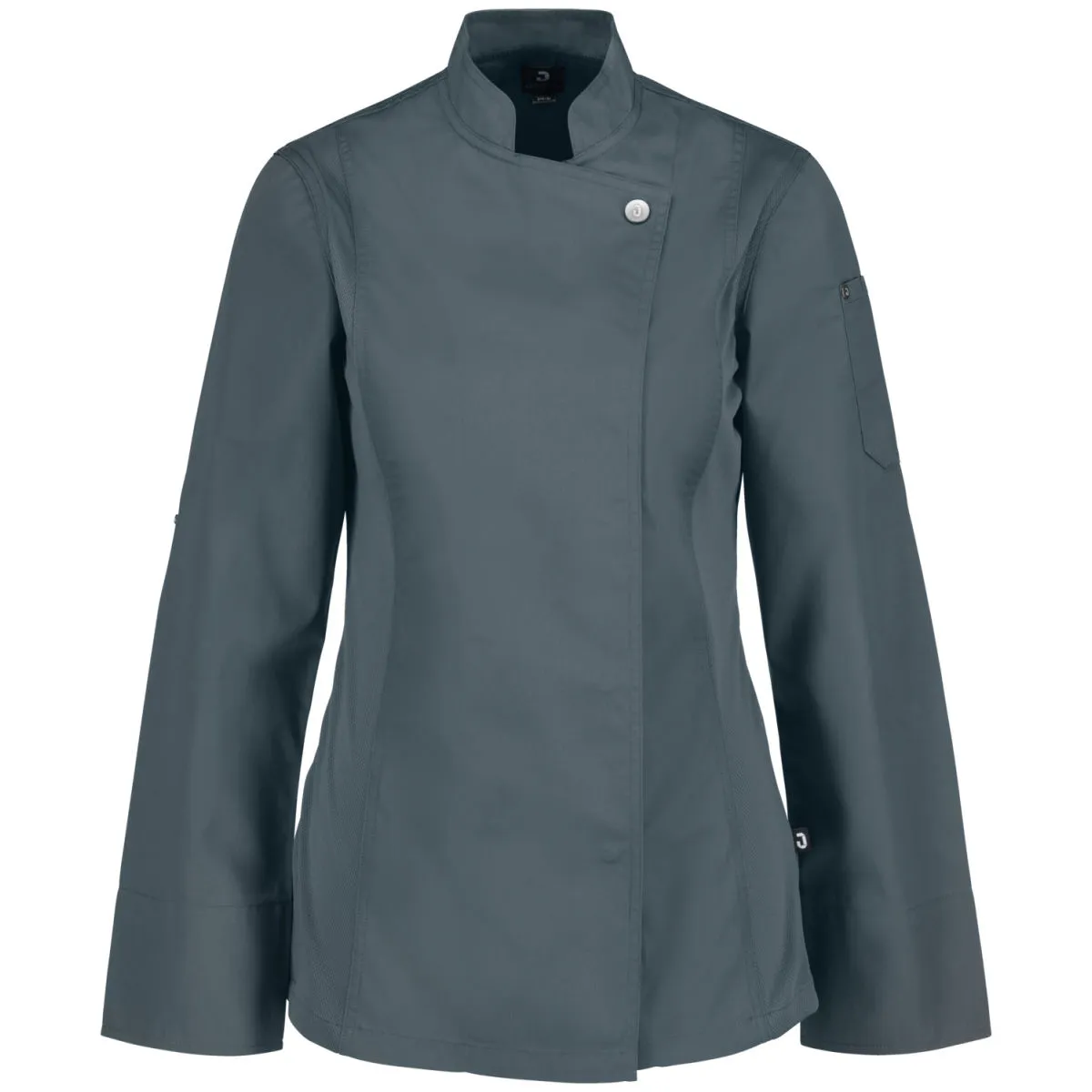 JOBELINE Giacca da cuoca Carter maniche lunghe; Taglia 48; grigio/blu - immagine 1