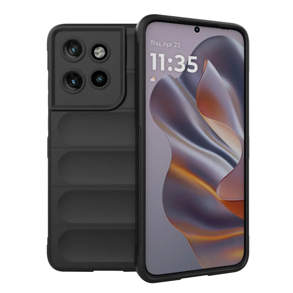 Custodia per Motorola Edge 60 Neo / Edge 50 Neo, Techsuit, Magic Shield, Nera - immagine 1