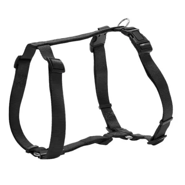 Pettorina ad H Doppia regolazione in nylon PetUp Nero Taglia 6 Torace 85 cm 2,5 cm - immagine 1