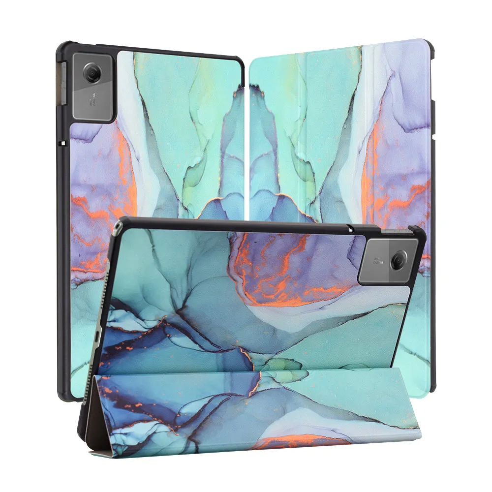 Custodia per Lenovo Idea Tab 11, Techsuit, FoldPro Green Time, Multicolore - immagine 1