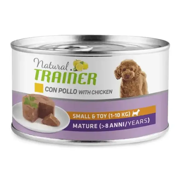 Natural Trainer Maintenance Mature Mini 150 gr Pollo - confezione da 24 pezzi - Cibo umido per cani - immagine 1