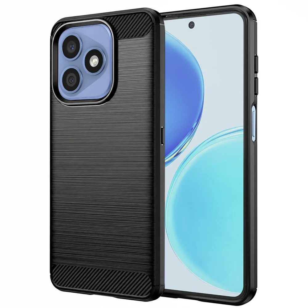 Custodia per Honor X8d, Techsuit, Carbonio, Nera - immagine 1