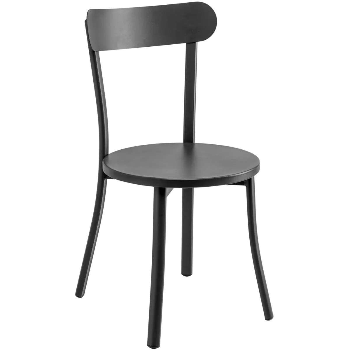 4x VEGA Sedia da esterno Pavonia; 46x49x83 cm (LxPxH); antracite; 4 pz. / Pacco - immagine 1