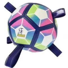 Palla da Calcio con maniglie per cani Calcioball Ferribiella S: diametro 8 cm - Giochi per cani - immagine 1