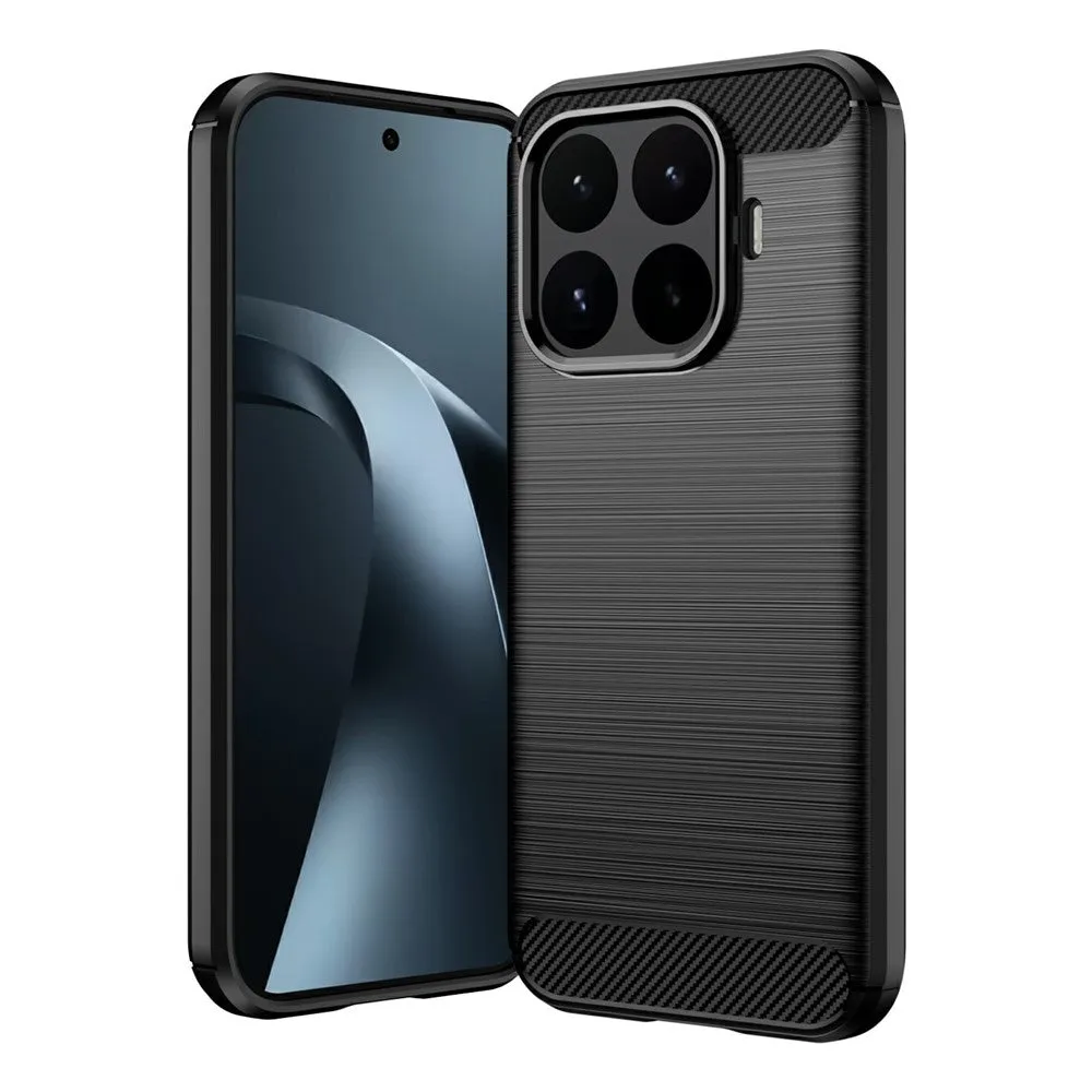 Custodia per Xiaomi 17T, Techsuit, Carbonio, Nera - immagine 1