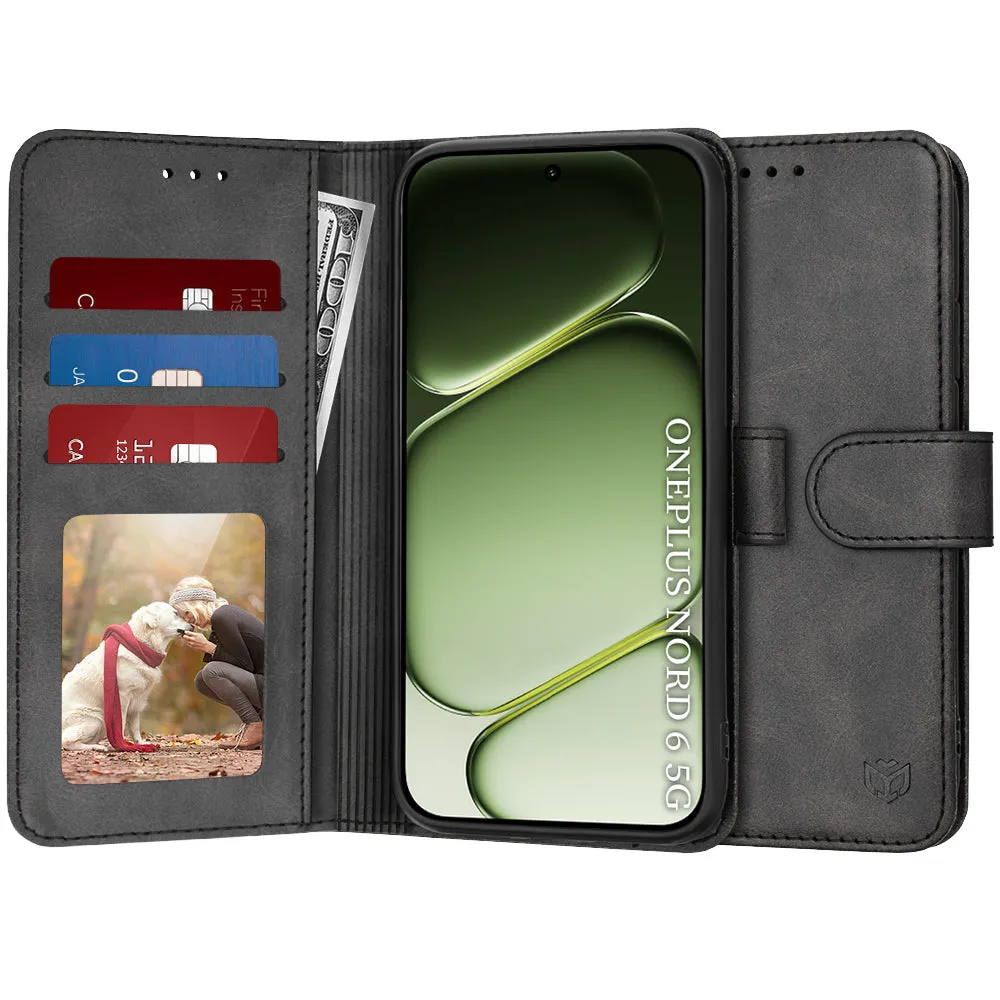 Custodia per OnePlus Nord 6, Techsuit, Diary Book, Nera - immagine 1