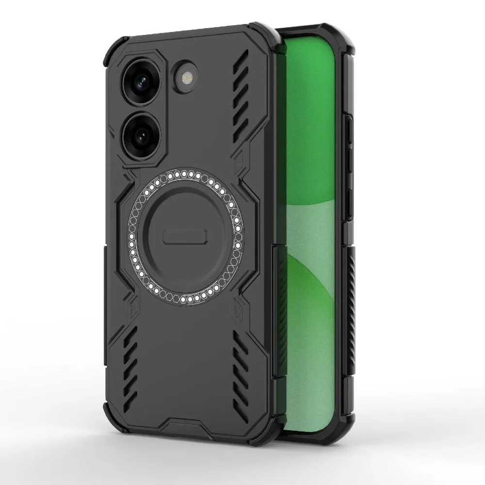 Custodia MagSafe per Xiaomi Poco X8 Pro, Techsuit, ArmorMag, Nera - immagine 1
