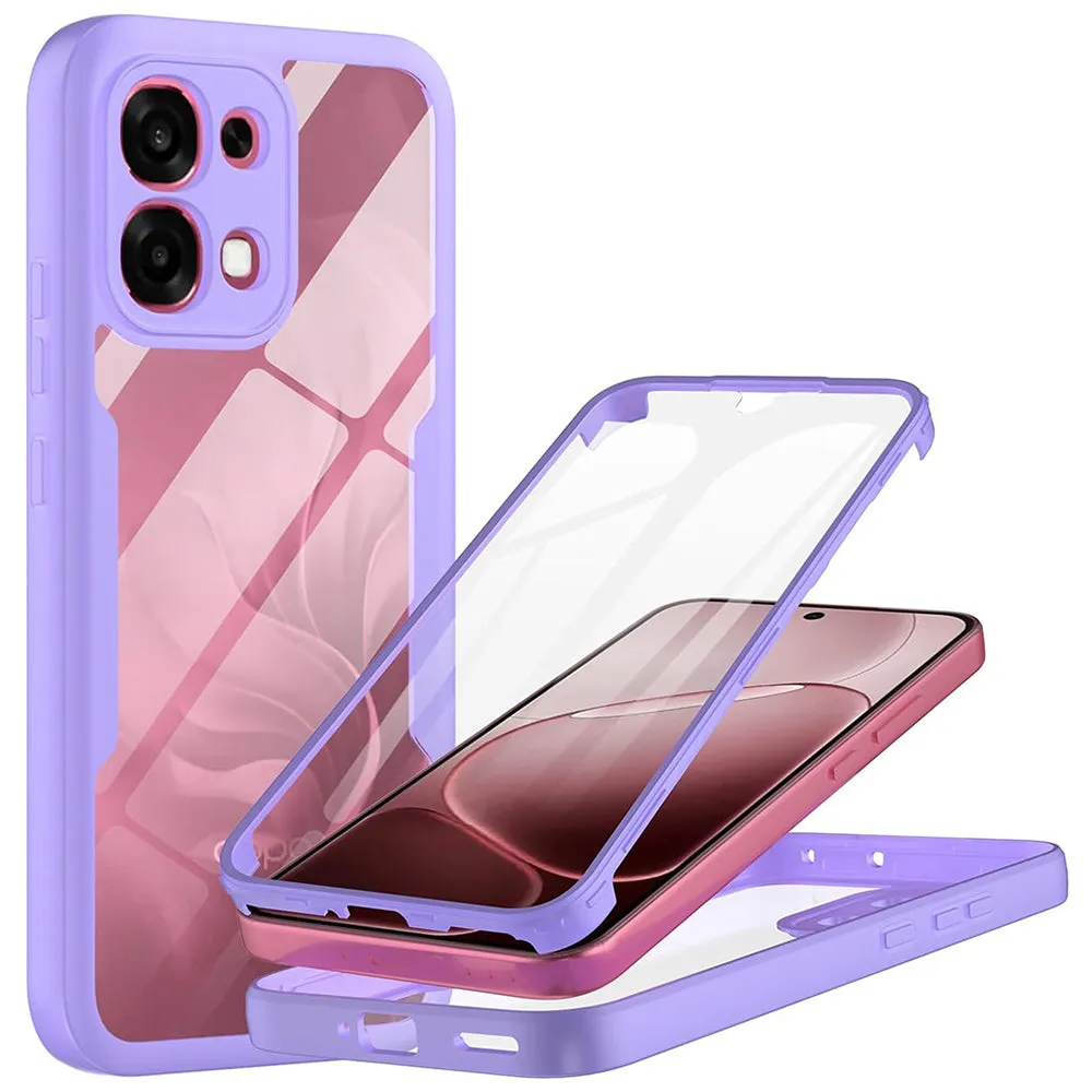 Custodia per Oppo A6 Pro 5G / A6 Pro 4G, Techsuit, ColorVerse 360, Viola - immagine 1
