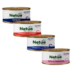 Natua Natural Cat Adult in Jelly cottura al vapore 85 gr Tonnetto e gamberi - confezione da 24 pezzi - Cibo umido per gatti - immagine 1