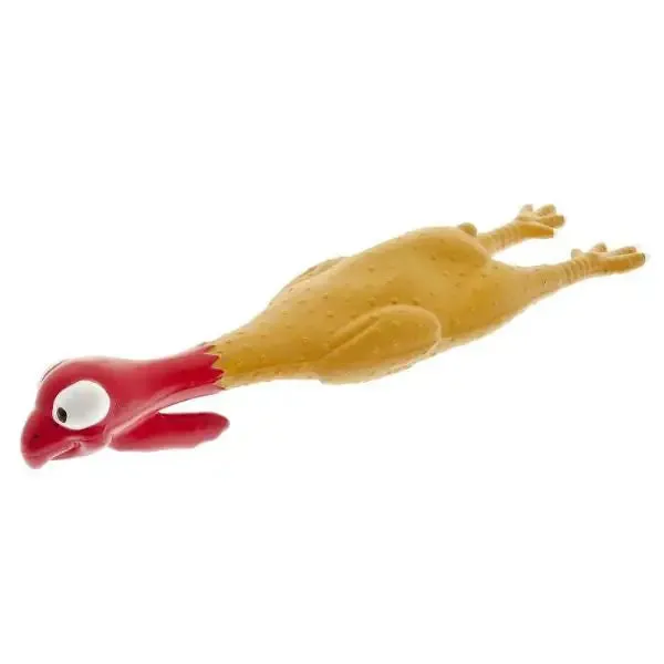 Gioco con squeaker per cani Ferribiella Tacchino medio con occhioni 25 cm - Giochi per cani - immagine 1