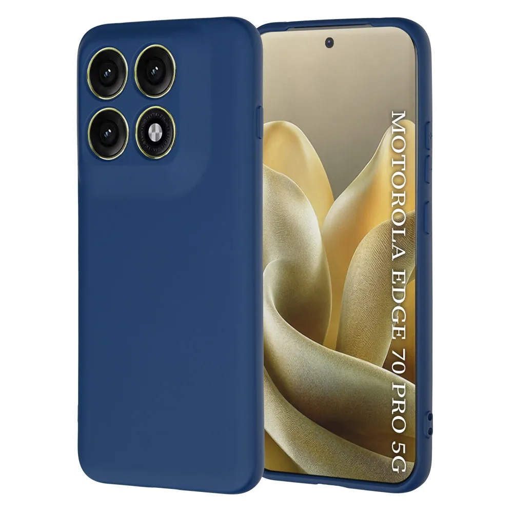 Custodia per Motorola Edge 70 Pro, Techsuit, SoftFlex, Blu Navy - immagine 1