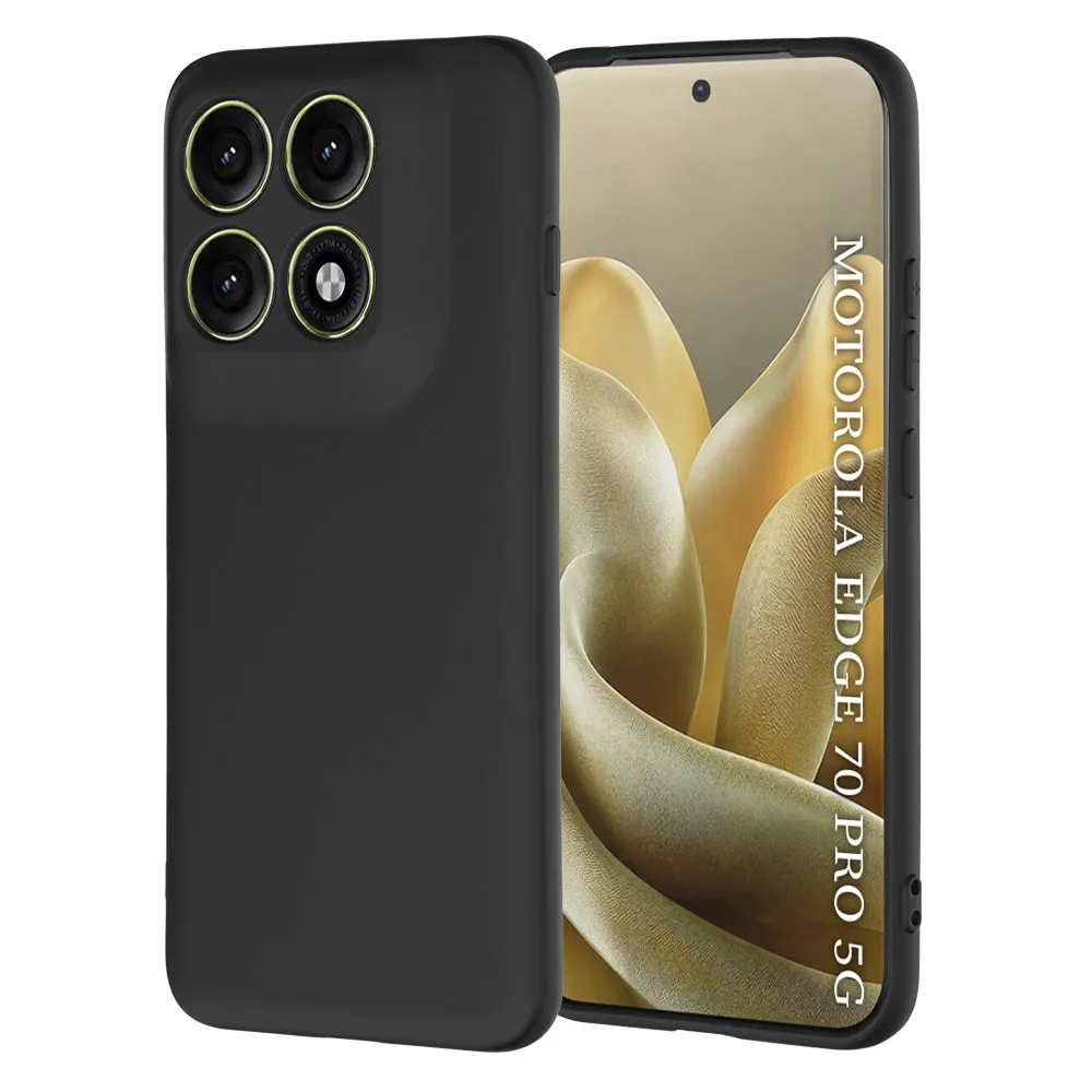 Custodia per Motorola Edge 70 Pro, Techsuit, SoftFlex, Nera - immagine 1