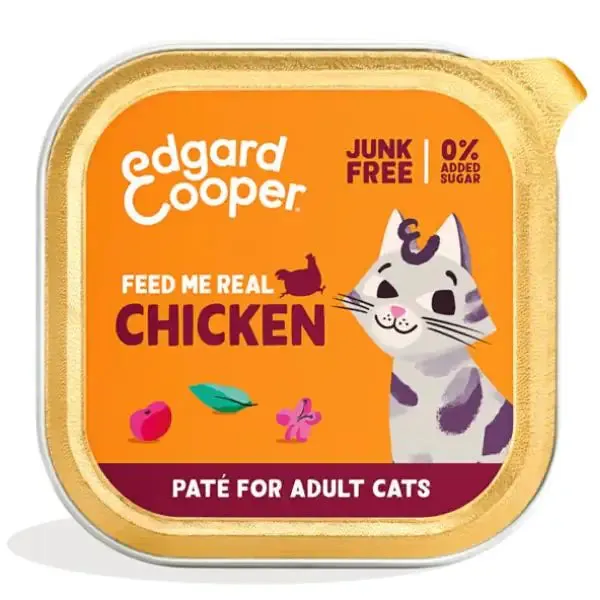 Edgard & Cooper Cat Adult Patè Grain Free 85 gr Pollo - confezione da 16 pezzi - Cibo umido per gatti - immagine 1