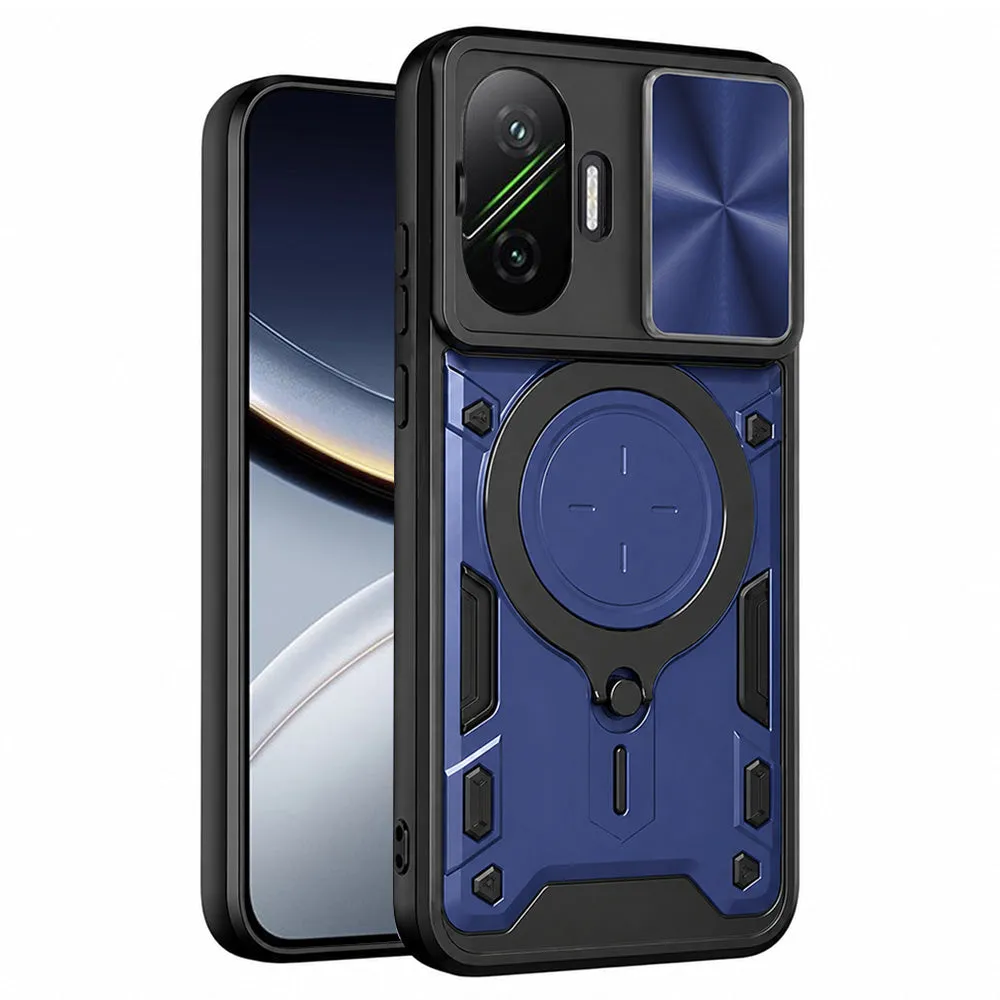 Custodia per Xiaomi Poco F7, Techsuit, CamGuard Pro, Blu - immagine 1