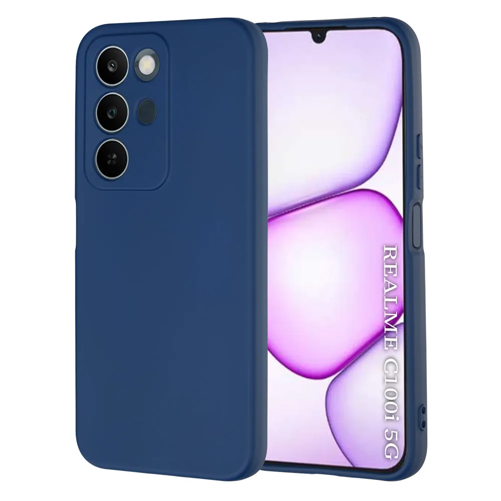 Custodia per Realme C100 5G, Techsuit, SoftFlex, Blu scuro - immagine 1