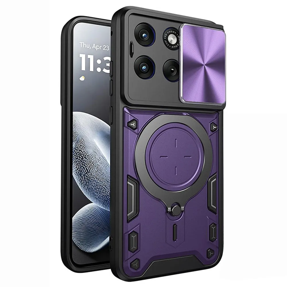 Custodia per Motorola Edge 70 Fusion, Techsuit, CamGuard Pro, Viola - immagine 1
