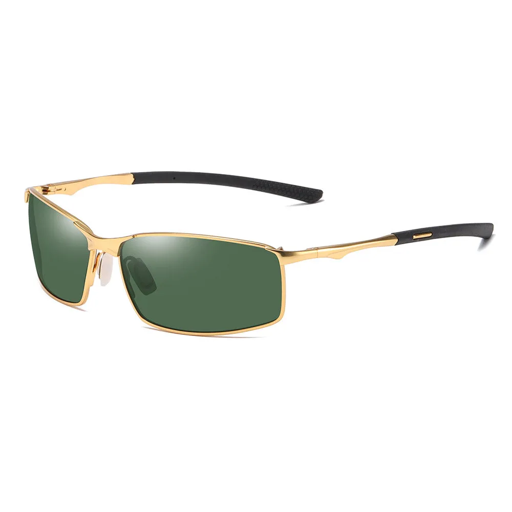 Occhiali da Sole Uomo Techsuit 559, Polarizzati, Protezione UV, Oro Verde - immagine 1