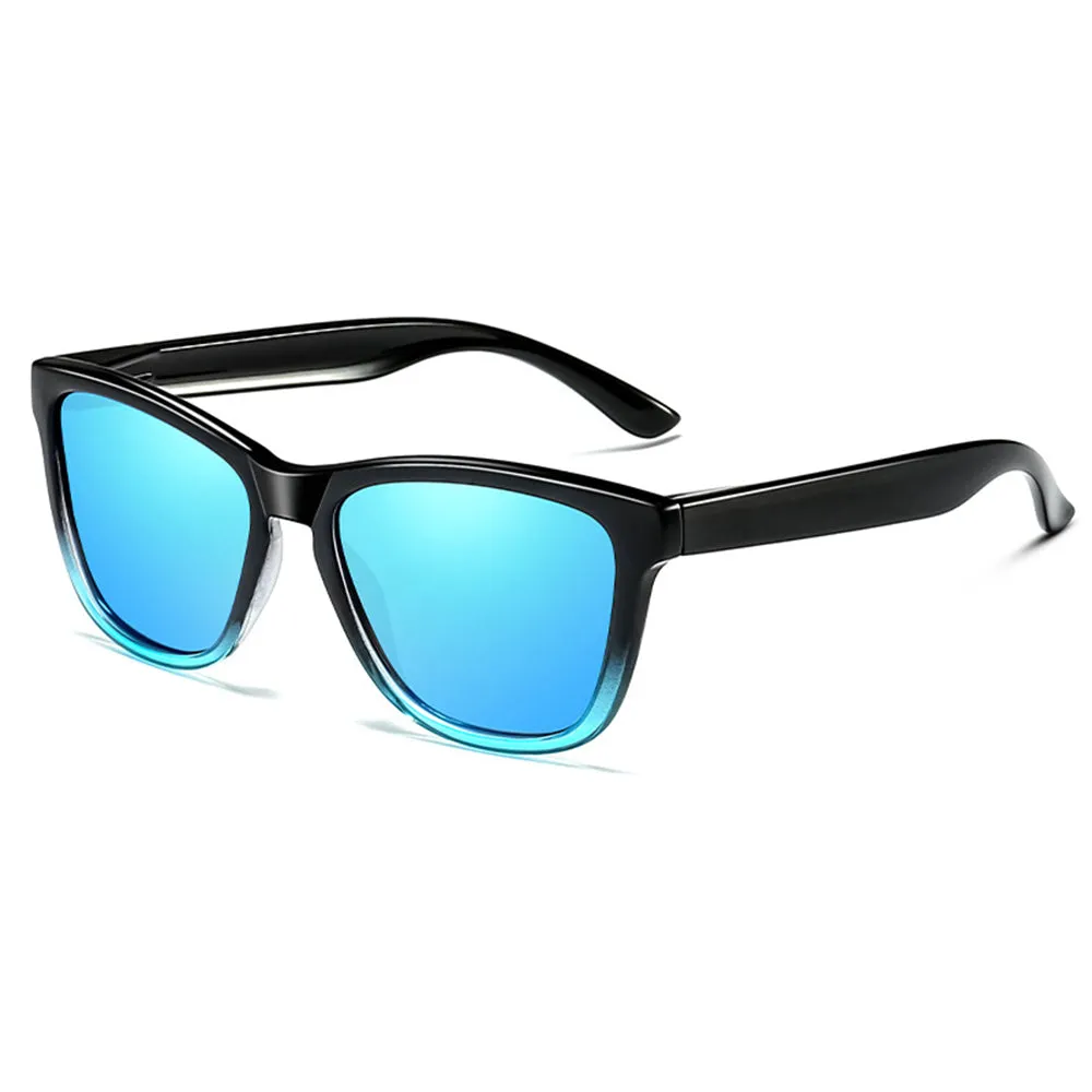 Occhiali da Sole Uomo Techsuit 0717, Polarizzati, Protezione UV, Neri Blu - immagine 1